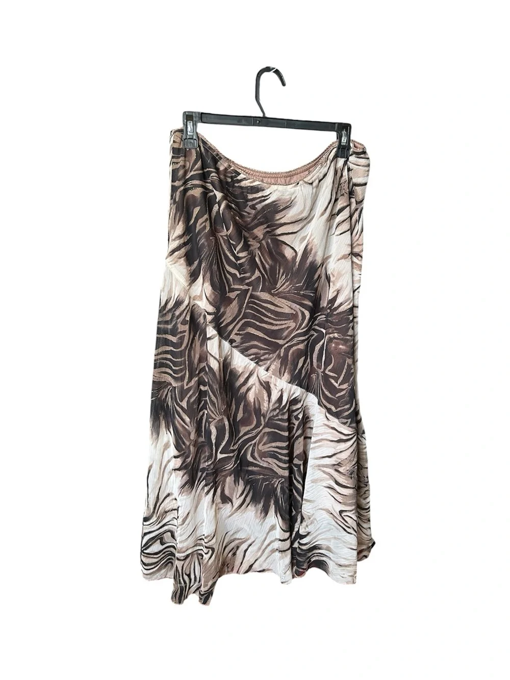 Gauzy Maxi Skirt Vintage Zebra Print Glitter Asymmetrical Whimsical Fairy Grunge